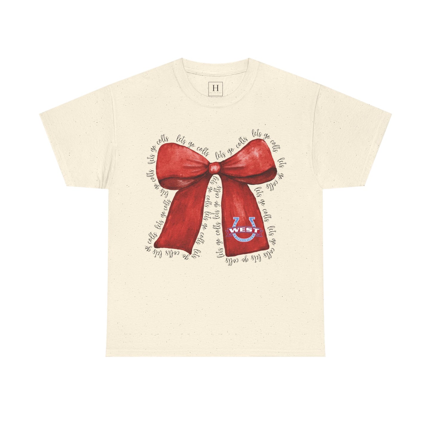 Let's Go Colts Bow - West Horseshoe Logo Unisex T-Shirt