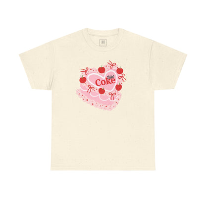 Coquette Cherry "Diet Coke" Heart Cake T-Shirt
