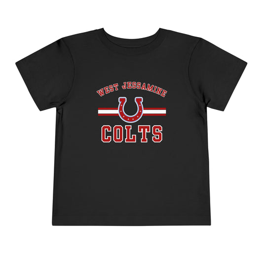 Toddler; West Jessamine Colts with Horseshoe- Unisex T-shirt