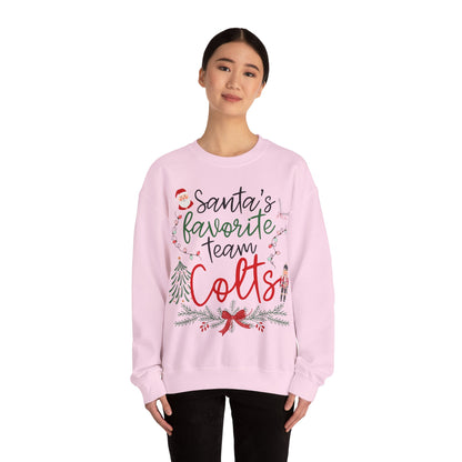 Santa's Favorite Team - COLTS - Christmas Sweatshirt - Unisex