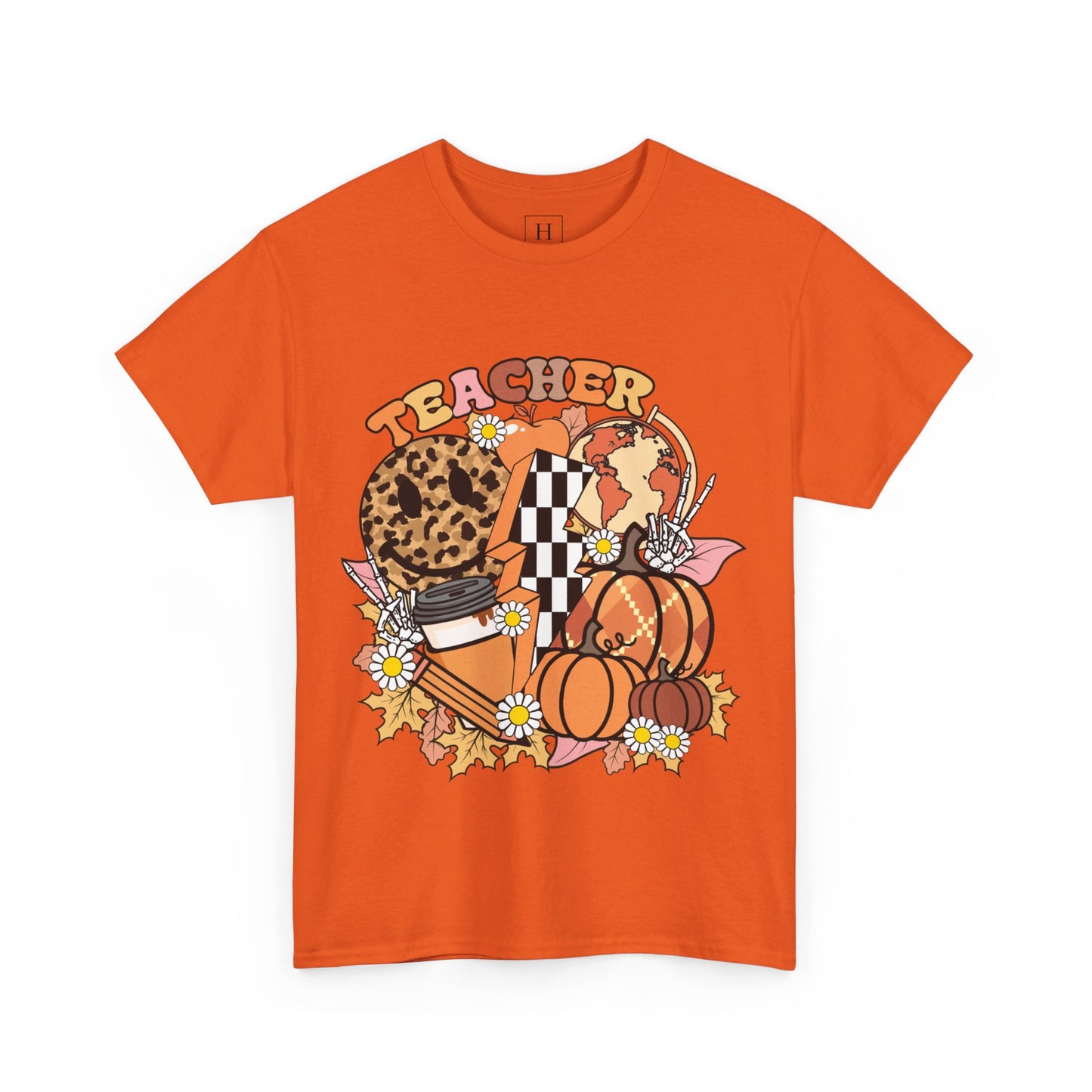 Fall Retro Teacher T-Shirt
