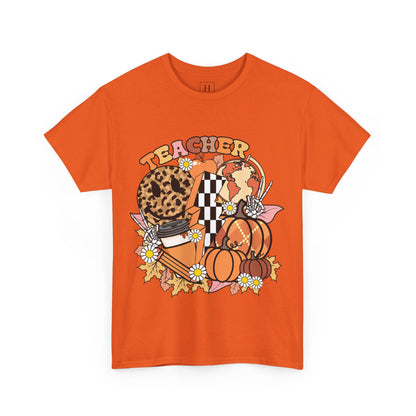 Fall Retro Teacher T-Shirt