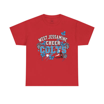 West Jessamine Cheer COLTS - Poms, Bows, Stars - Unisex Shirt