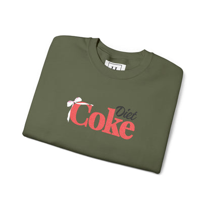 Bow 'Diet Coke' Crewneck Sweatshirt - Embroidered