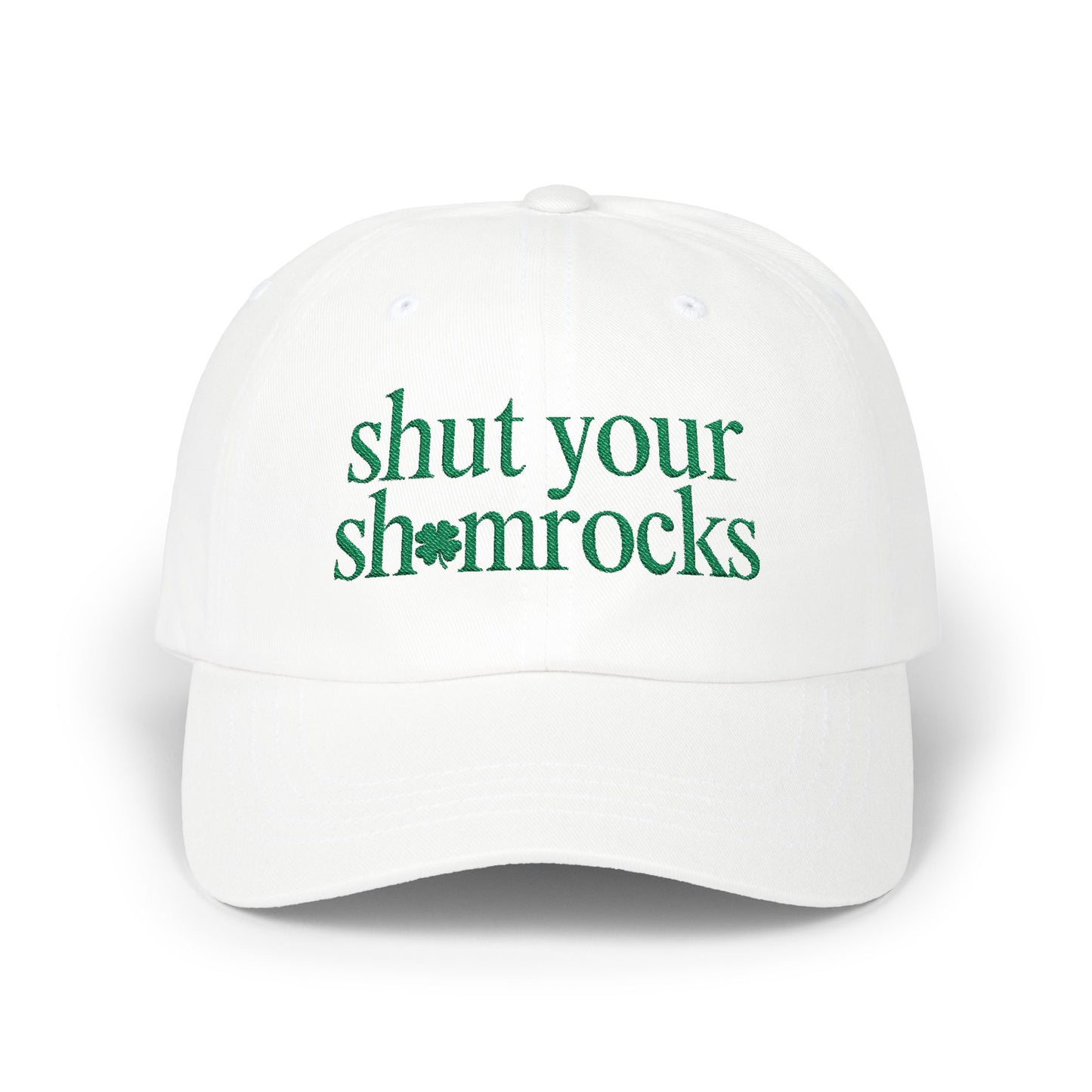 Shut Your Shamrocks Day Dad Cap
