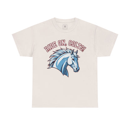 T-Shirt -RIDE ON COLTS - West Jessamine Unisex Tee