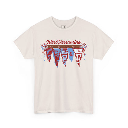 West Jessamine Pennant Flag Colts Cheer Pom - Unisex Shirt