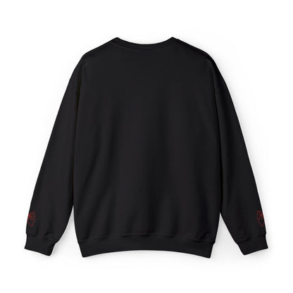 Valentine Heart 'Diet Coke' with Red Bows on Left & Right Sleeves Crewneck Sweatshirt -Embroidered