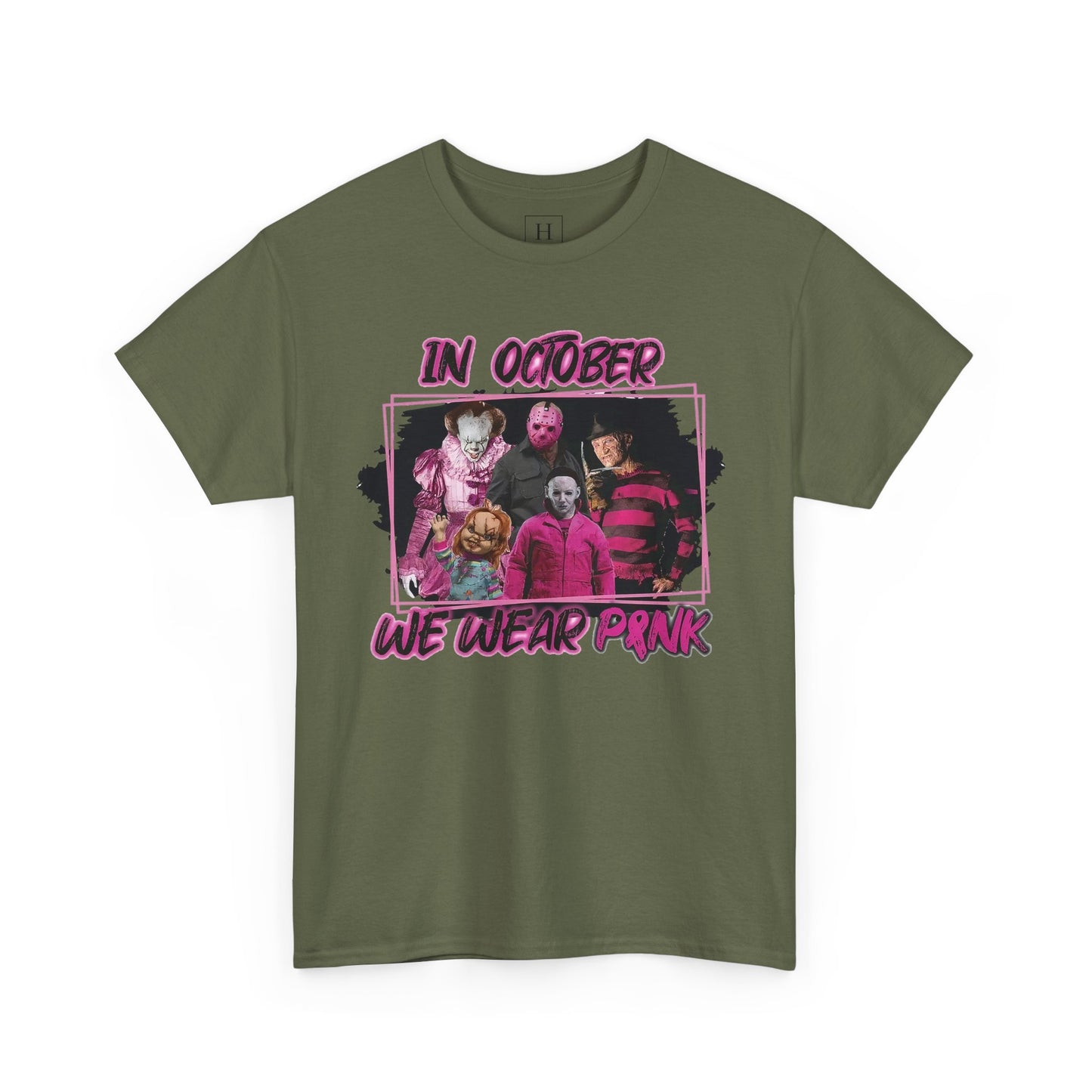 Halloween; Classic Horror Characters; Breast Cancer Awareness -- Unisex