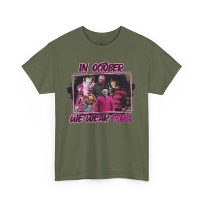 Halloween; Classic Horror Characters; Breast Cancer Awareness -- Unisex