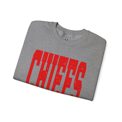 KC KANSAS CITY Chiefs  - KC on Right Sleeve - Unisex Sweatshirt