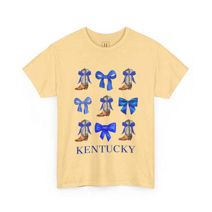 Kentucky Wildcats Coquette Bow and Cowgirl Boots Shirt