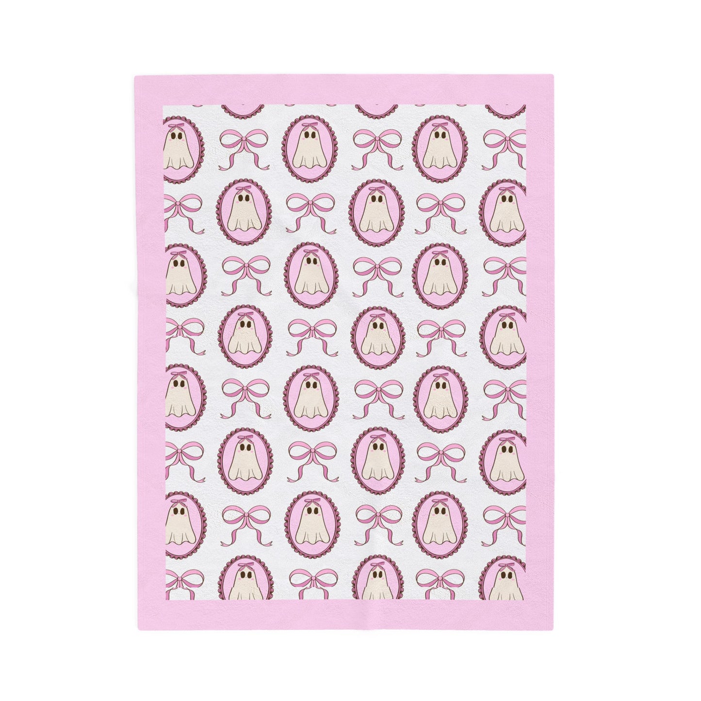 Halloween; Ghost and Bow Blanket