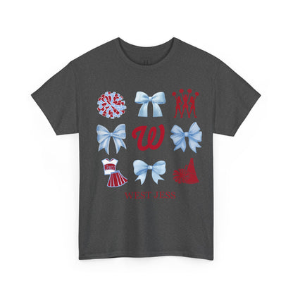 West Jessamine Colts Coquette Cheer Bows - Unisex Tee