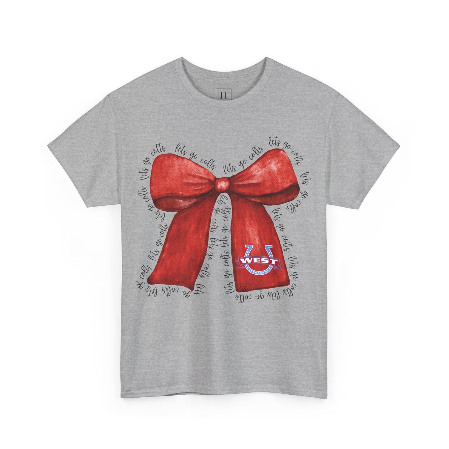 Let's Go Colts Bow - West Horseshoe Logo Unisex T-Shirt