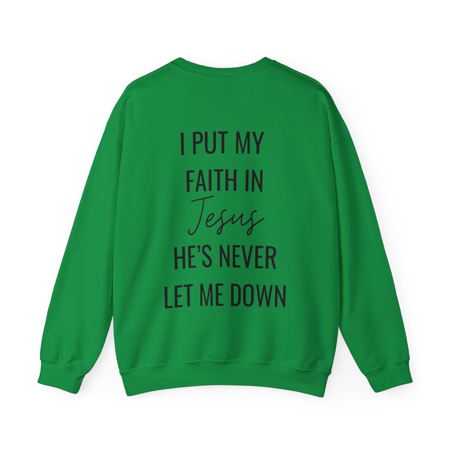 Fearless, Faith In Jesus Christian Sweater (Front and Back)