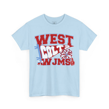 West Jessamine WJMS Colts Fan Tee —  Front & Back Unisex Tee