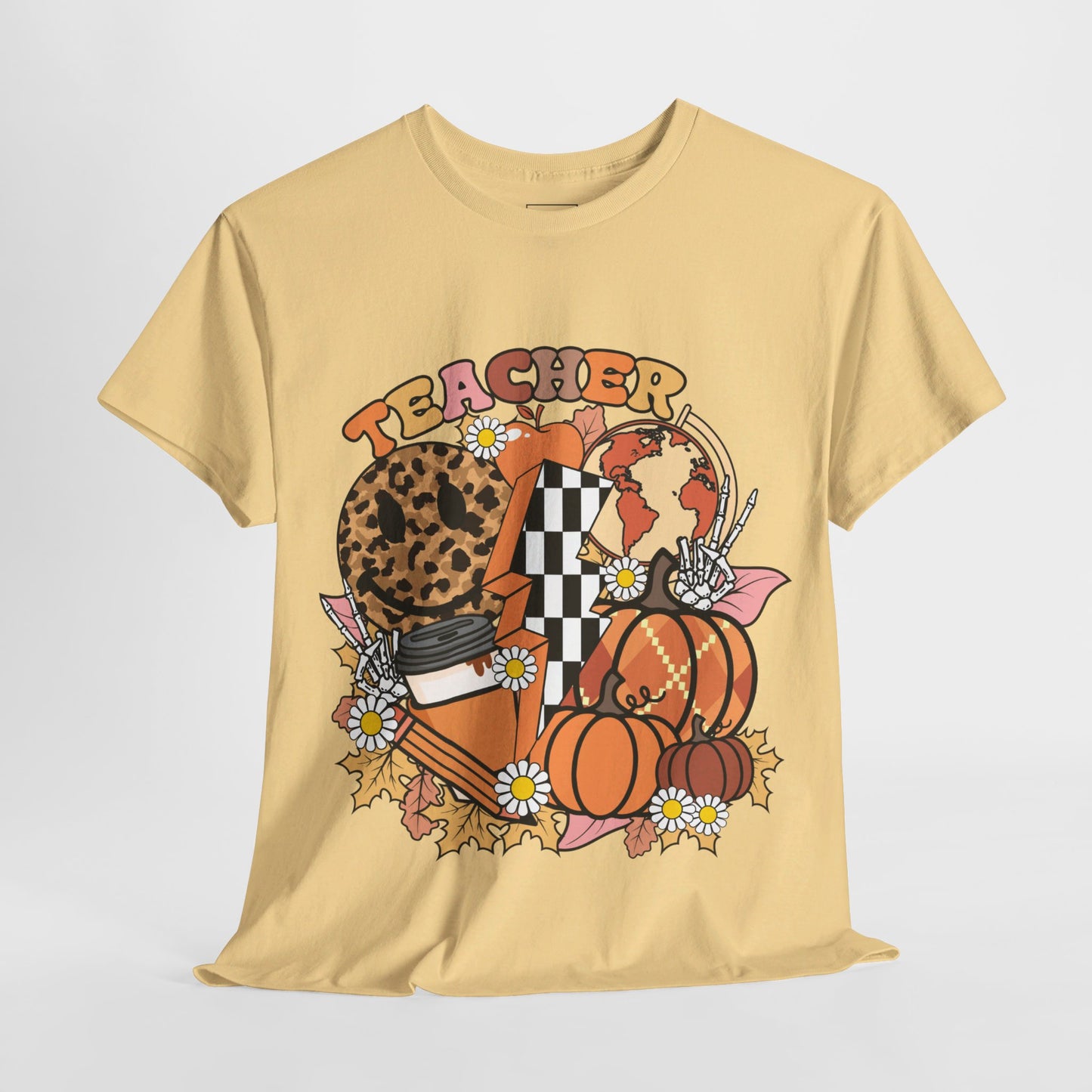 Fall Retro Teacher T-Shirt