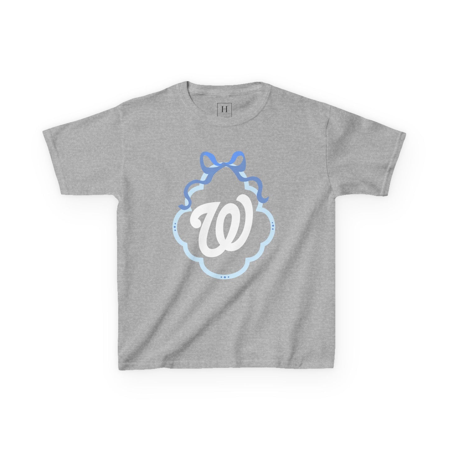 YOUTH -  W COQUETTE BLUE BOW & BORDER