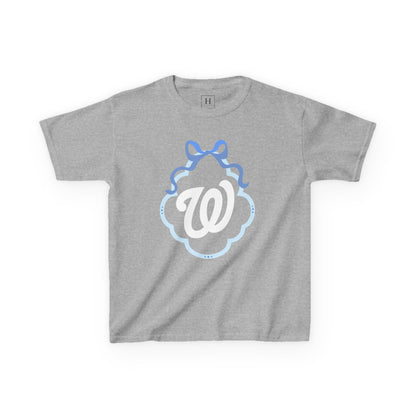 YOUTH -  W COQUETTE BLUE BOW & BORDER