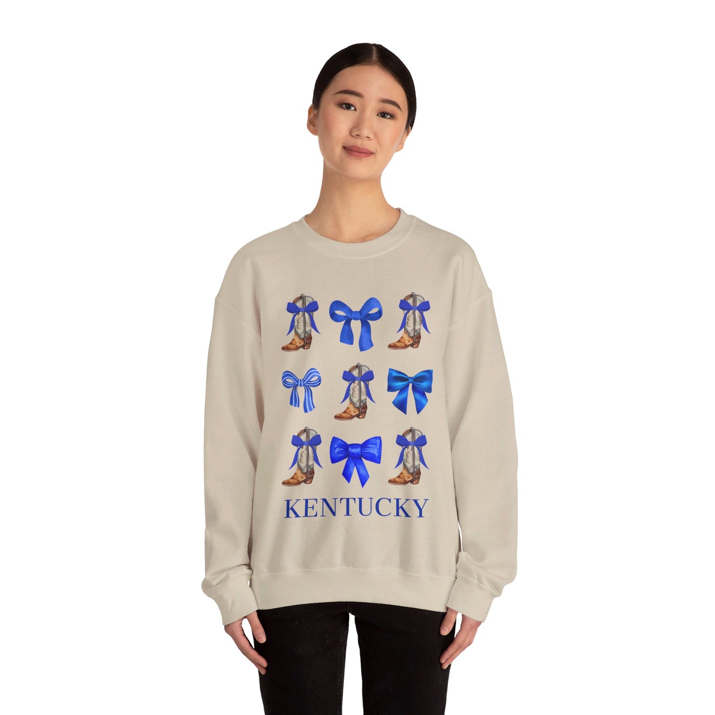 Kentucky Wildcats Coquette Cowgirl Boots & Bows Sweater
