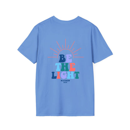be the light christian bible blue (front and back)