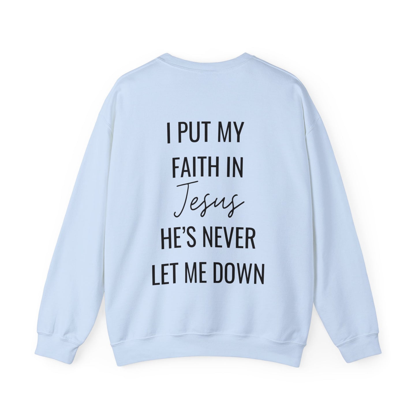 Fearless, Faith In Jesus Christian Sweater (Front and Back)