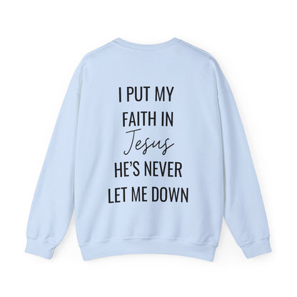 Fearless, Faith In Jesus Christian Sweater (Front and Back)