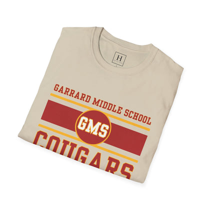 GMS Garrard Middle School Cougars T-Shirt (Front Only)