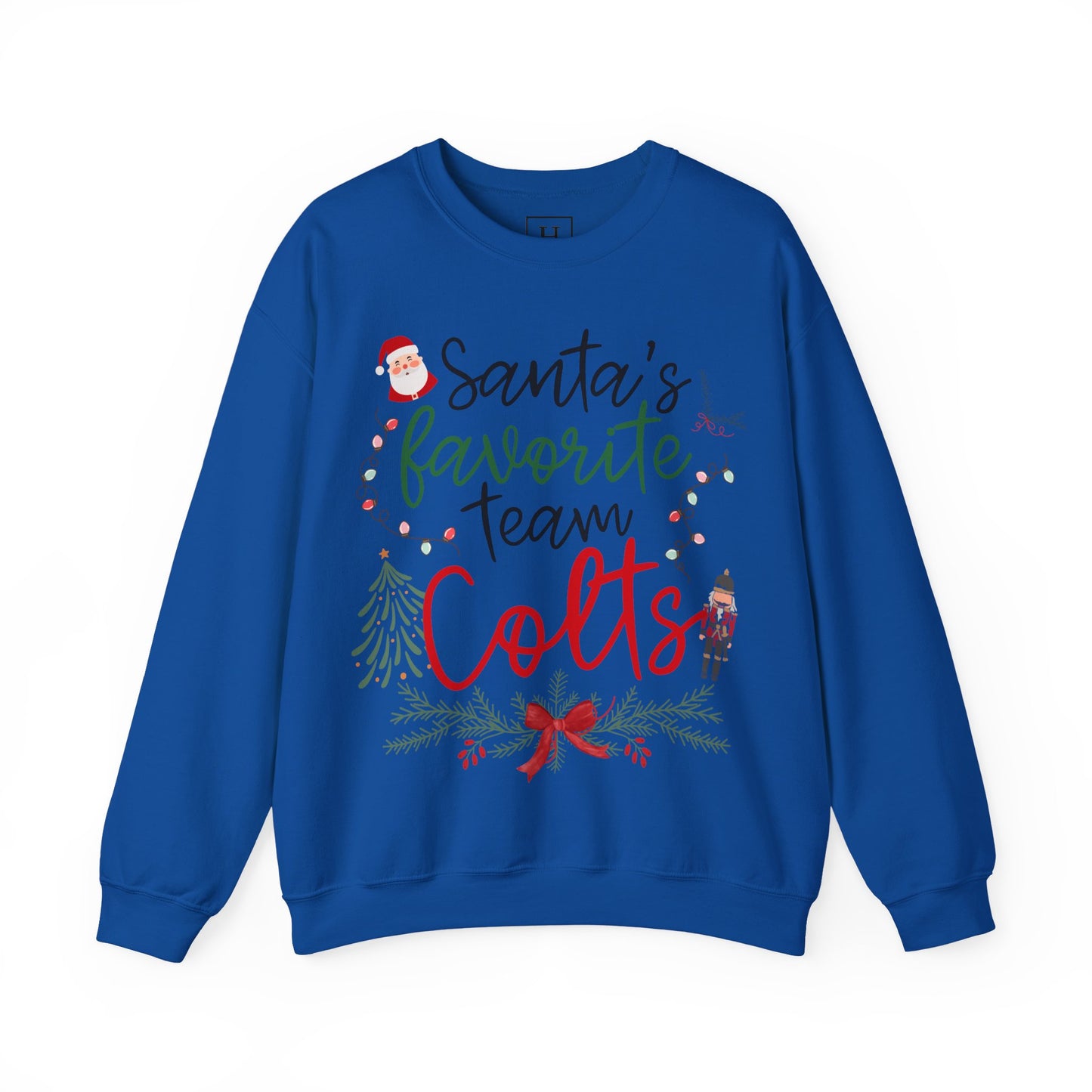 Santa's Favorite Team - COLTS - Christmas Sweatshirt - Unisex