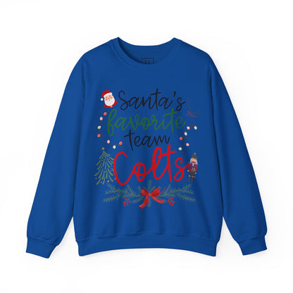Santa's Favorite Team - COLTS - Christmas Sweatshirt - Unisex