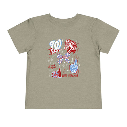 Toddler; West Jessamine Coquette School Spirit - Unisex T-shirt