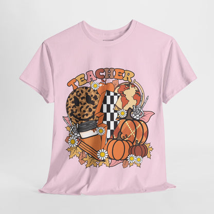 Fall Retro Teacher T-Shirt