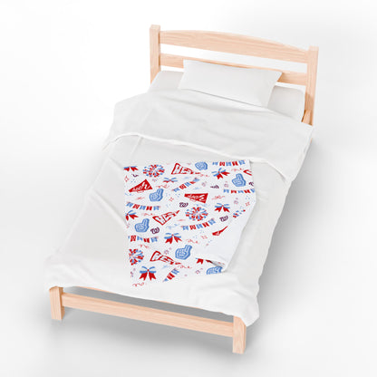 West Jessamine Colts Cheer & Bow Blanket