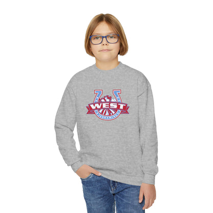 YOUTH -- West Jessamine Horseshoe Logo w/ Pom Sweatshirt