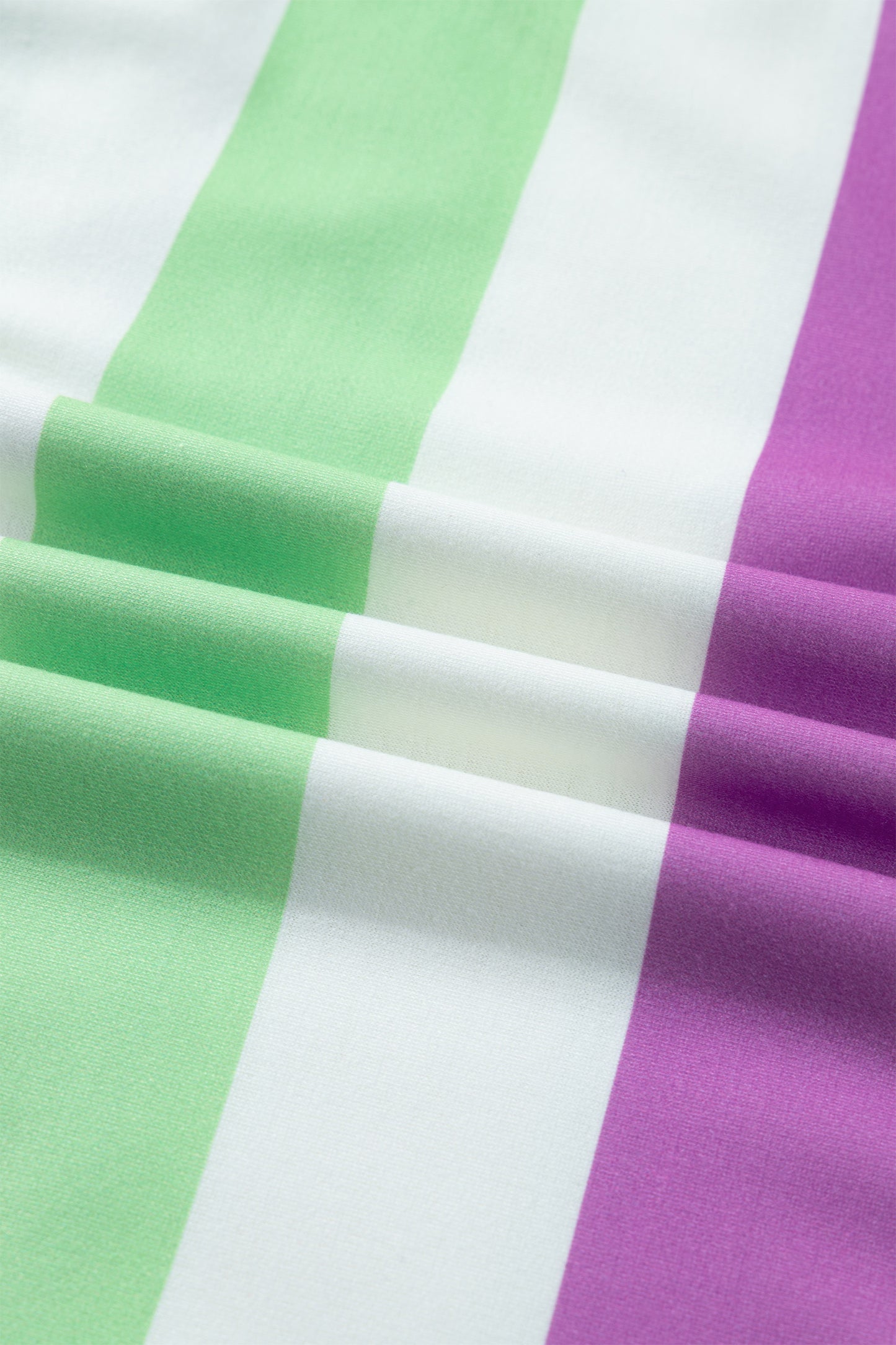 Green Stripe Lucky Clover Embroidered Graphic Dolman Loose Tee