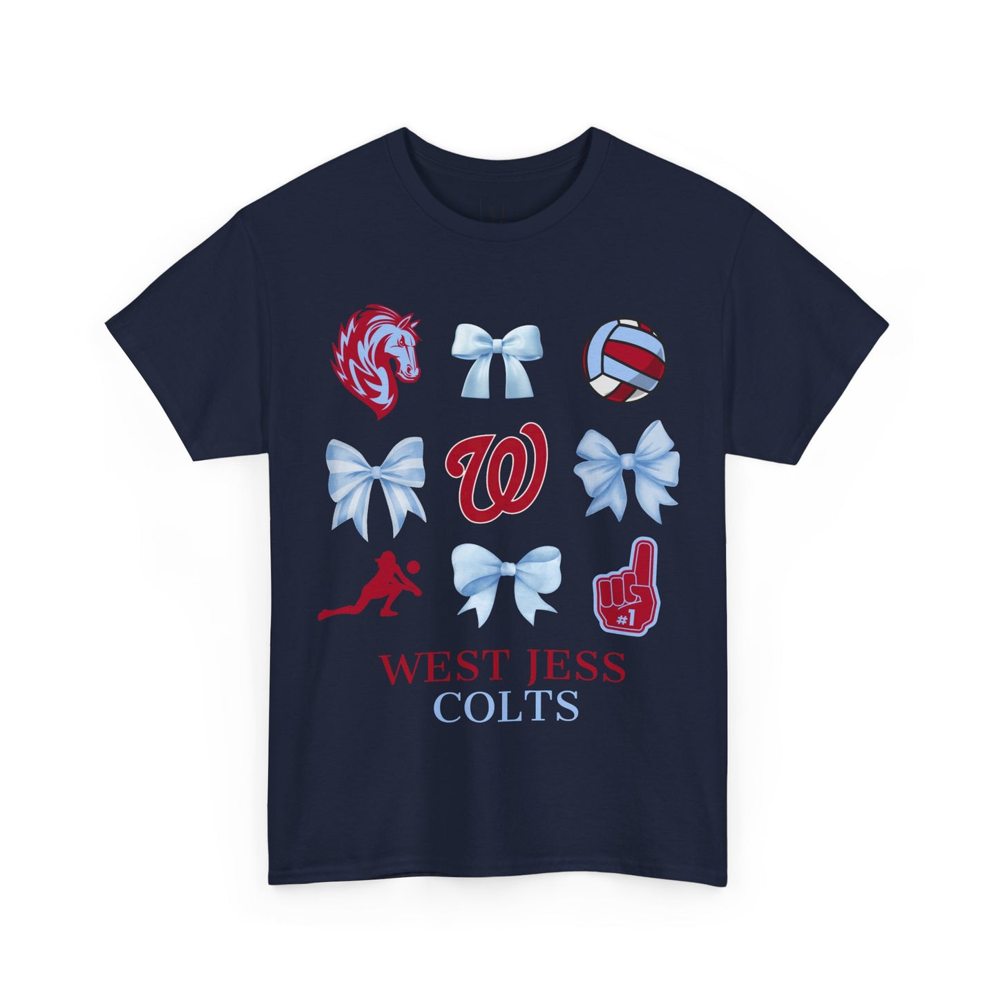 Volleyball Coquette Bows Unisex Tee - West Jessamine
