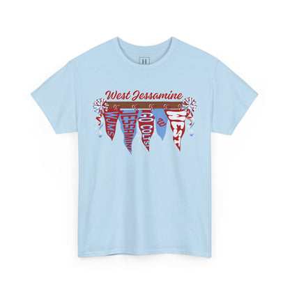 West Jessamine Pennant Flag Colts Cheer Pom - Unisex Shirt