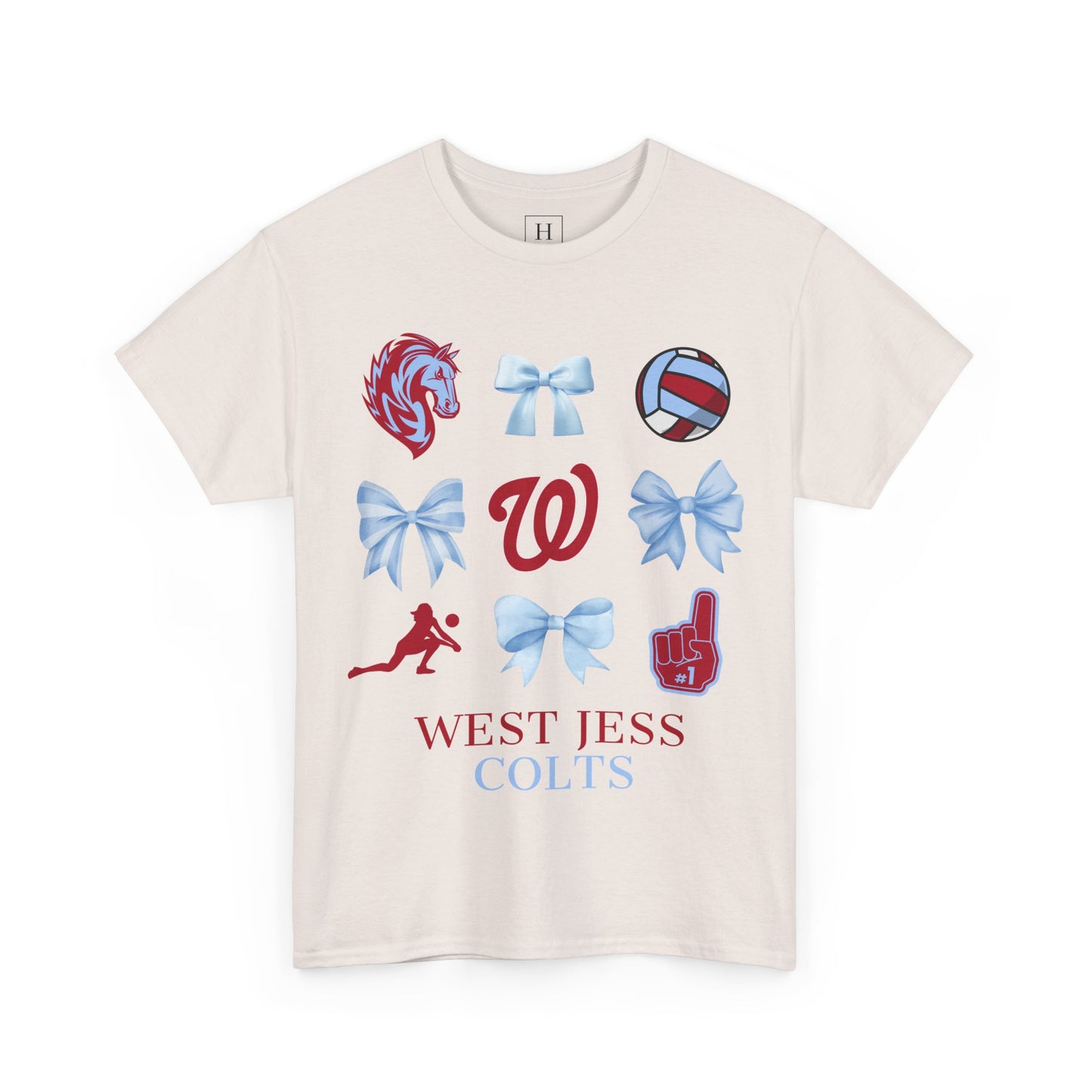 Volleyball Coquette Bows Unisex Tee - West Jessamine