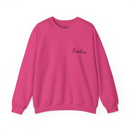 Fearless, Faith In Jesus Christian Sweater (Front and Back)