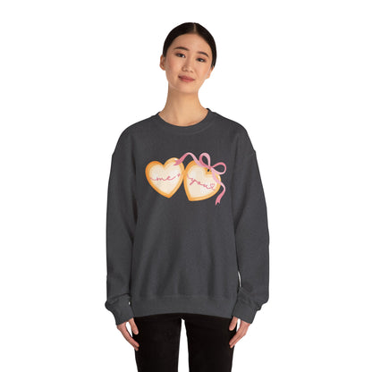 Me + You Heart Locket with Pink Bow Sweatshirt