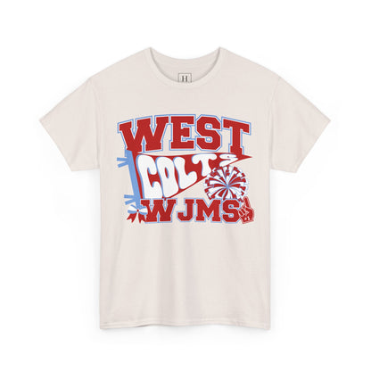 West Jessamine WJMS Colts Fan Tee —  Front & Back Unisex Tee