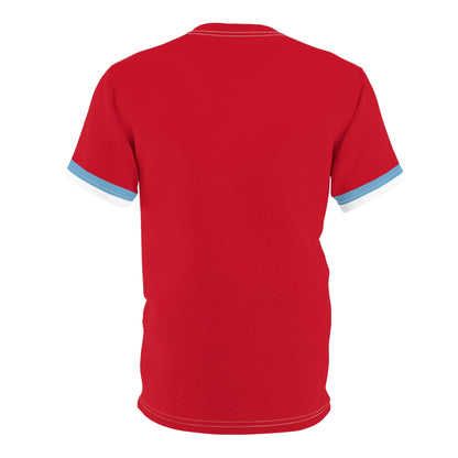 West Jess Football "Fight Or Go Home" Striped-Sleeve Unisex T-Shirt