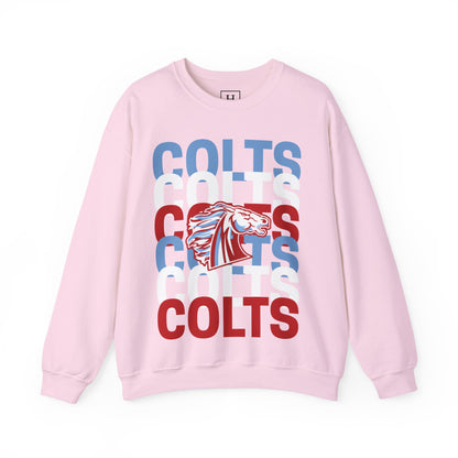 COLTS with Horse Logo - Christmas Sweatshirt - Unisex