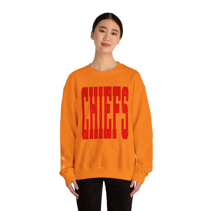 KC KANSAS CITY Chiefs  - KC on Right Sleeve - Unisex Sweatshirt