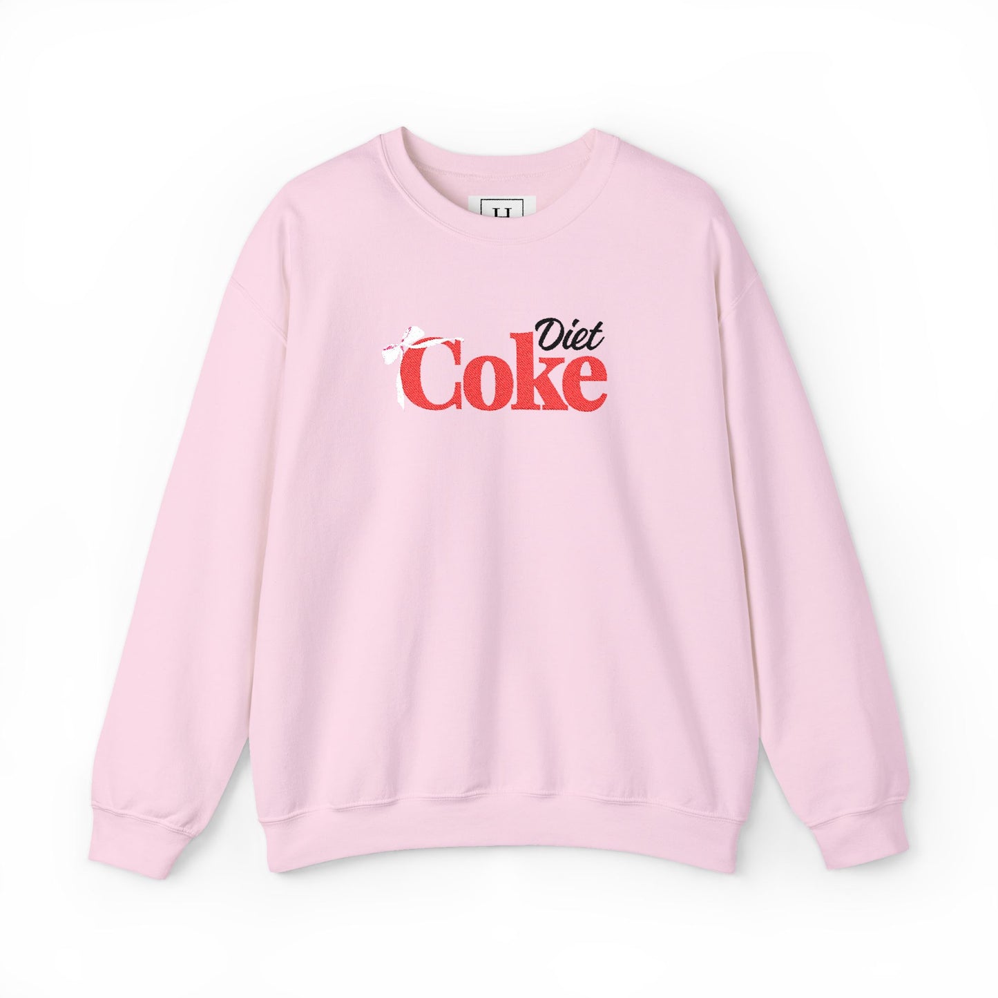 Bow 'Diet Coke' Crewneck Sweatshirt - Embroidered