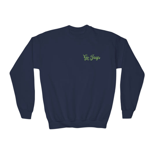 Youth East Jessamine "Go Jags" Crewneck Sweatshirt - Unisex - Embroidered