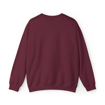 Valentine Heart 'Diet Coke' with Red Bows on Left & Right Sleeves Crewneck Sweatshirt -Embroidered