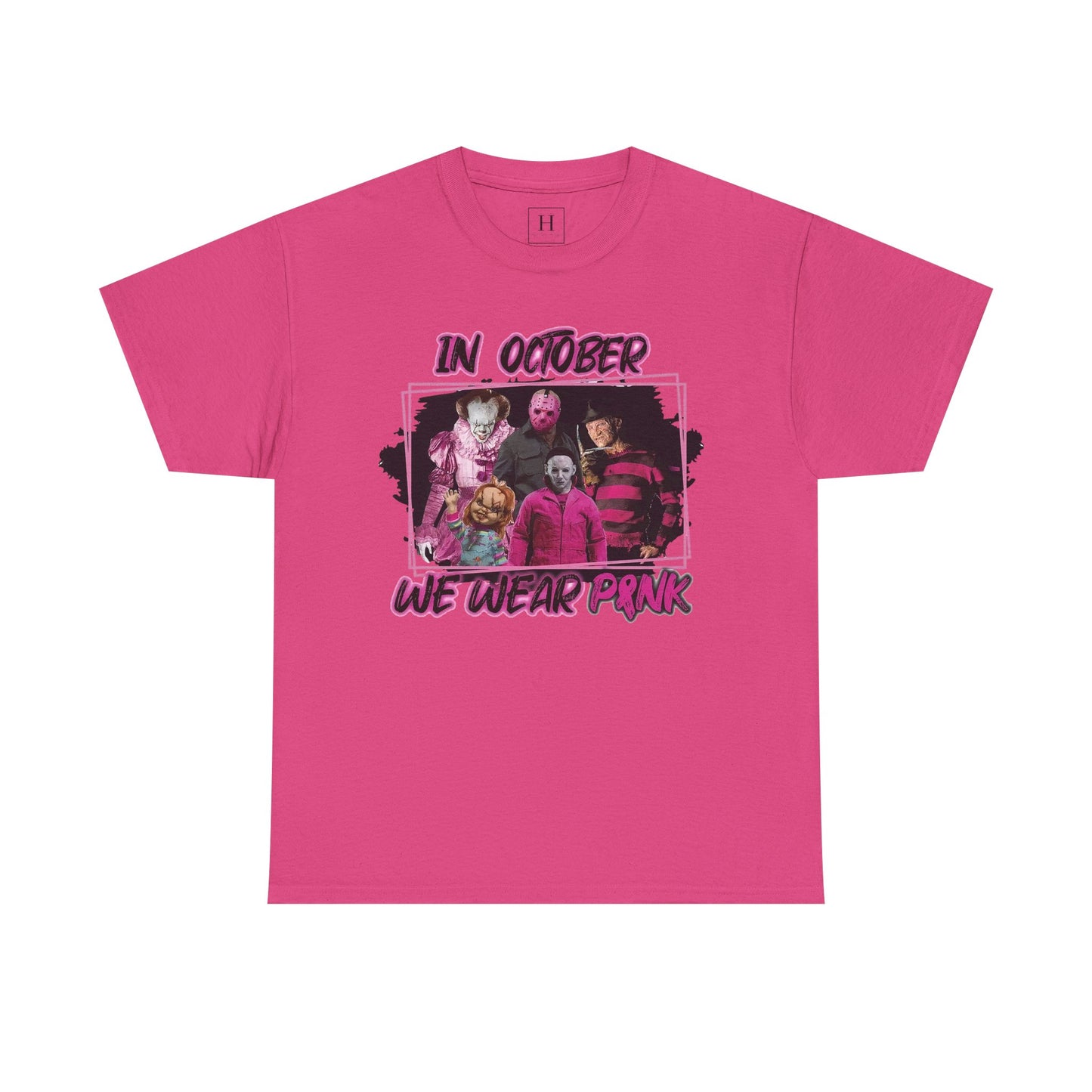 Halloween; Classic Horror Characters; Breast Cancer Awareness -- Unisex