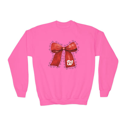 YOUTH - Let's Go Colts Bow - W Logo Unisex Sweatshirt